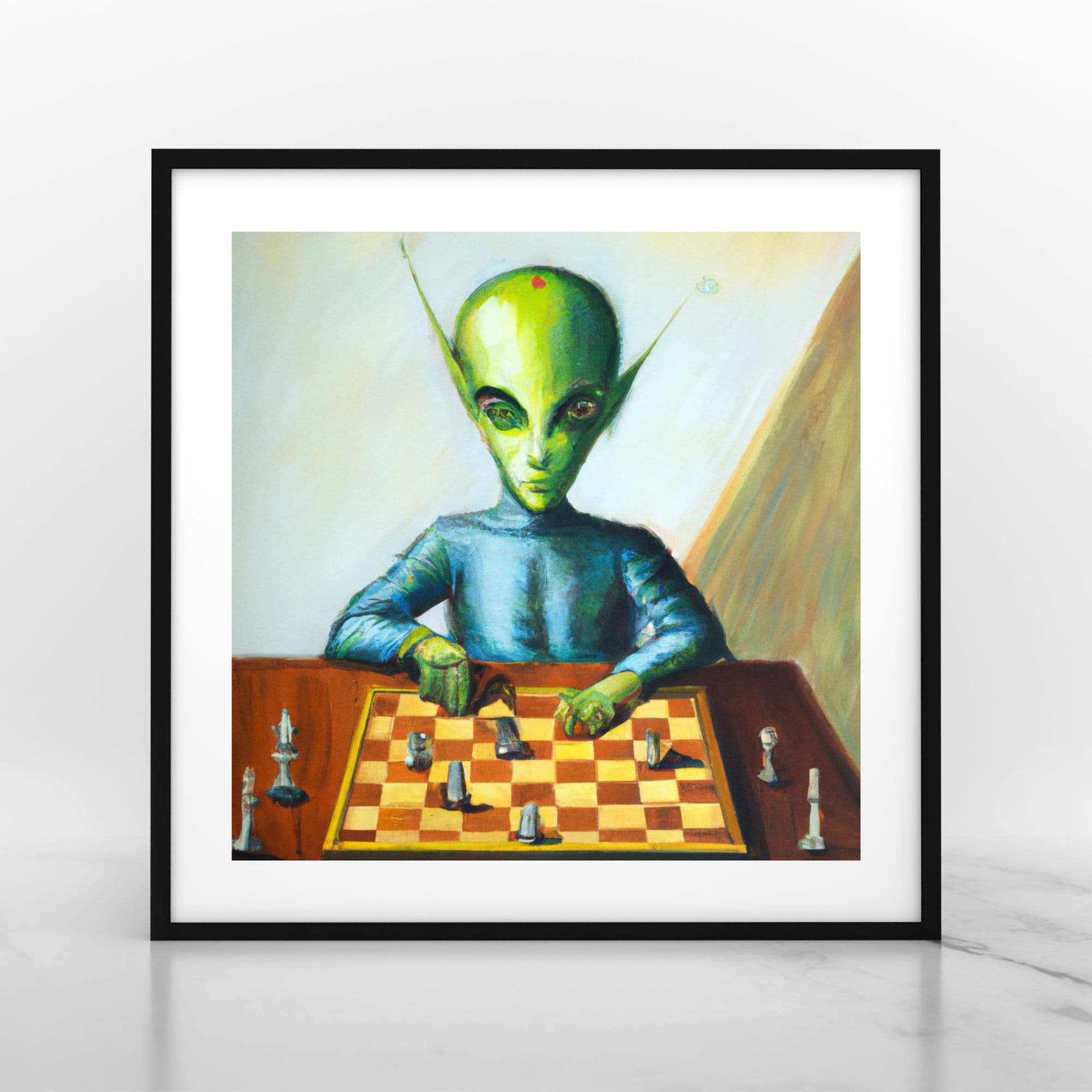 Robot Alien Playing Chess - Lichess Down Image Art Print for Sale by  GambitChess