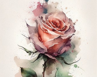 Watercolor Rose