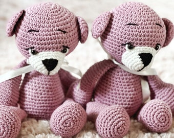 Amigurumi crochet bear Christmas gift lovie toy thanksgiving gift teddy bear stuffed animal birthday gift
