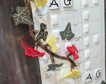 Magnetivy - English Ivy Fridge Magnet with Articulating Stems | ForgeCore licensed Home Kitchen Refrigerator Decor Ivy Vine Leafs Magnetic