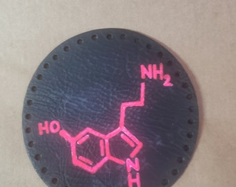 Serotonin Chemical Structure Patch