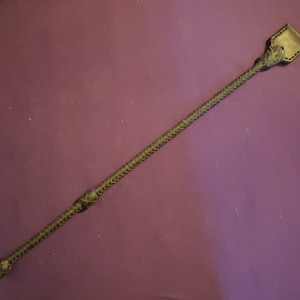 Cravache cavalière en cuir noir