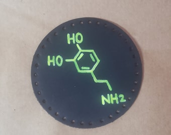Dopamine Chemical Structure Leather Patch