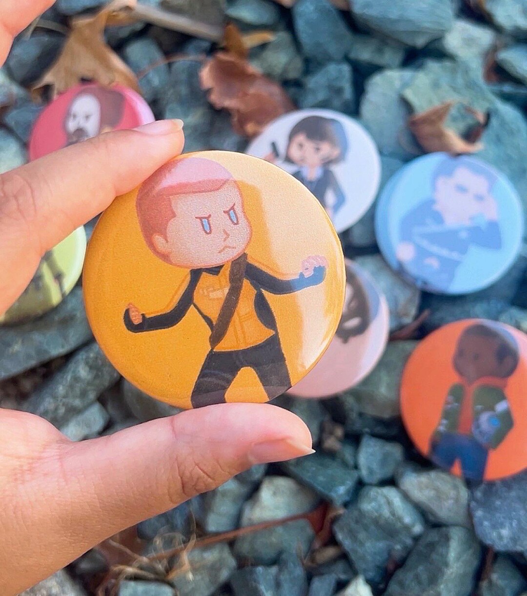 Infamous Cartoon Button Pins - Etsy