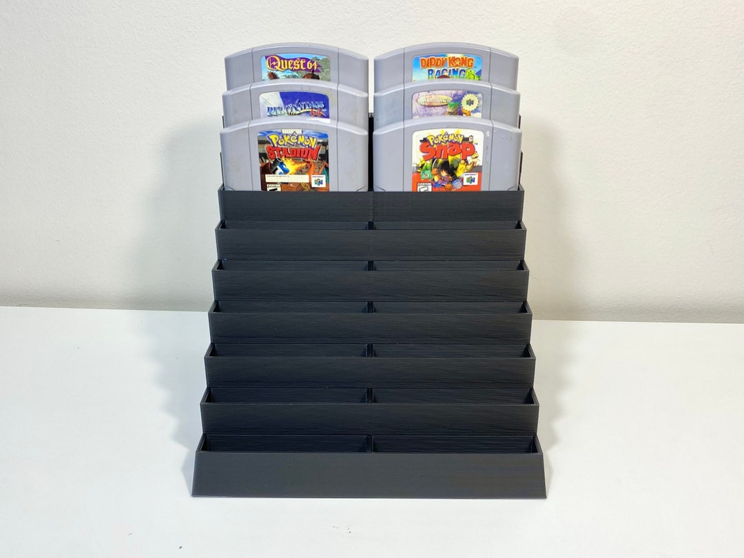 N64 Game Holder, Large 18 Slot Nintendo Game Case N64 Game Display