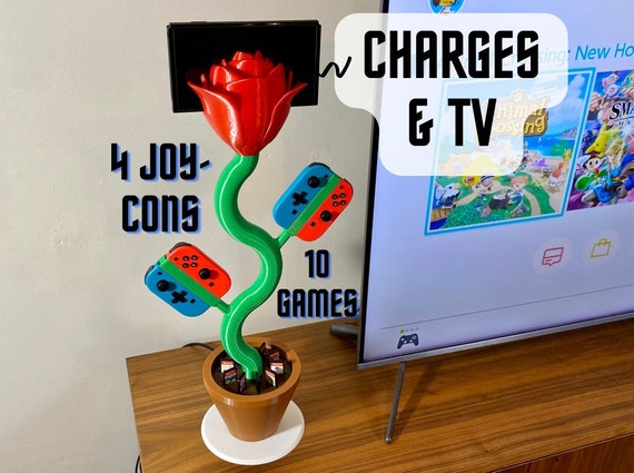 Nintendo Switch Plant Stand Flower Charging Station Tiktok, Rose Switch Dock Holder, Tall Plant, Video Game Display Stand, Christmas Gift - Etsy Nintendo Switch Plant Stand Flower Charging Station Tiktok, Rose Switch Dock Holder, Tall Plant, Video Game Display Stand, Christmas Gift - Etsy