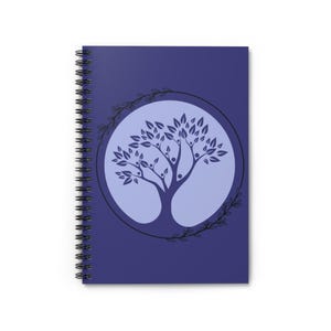 Perennial Plum Family Tree Notebook, Metal Spiral Binding, Lined Paper, Genealogy, Family History, Research, Journal, gift
