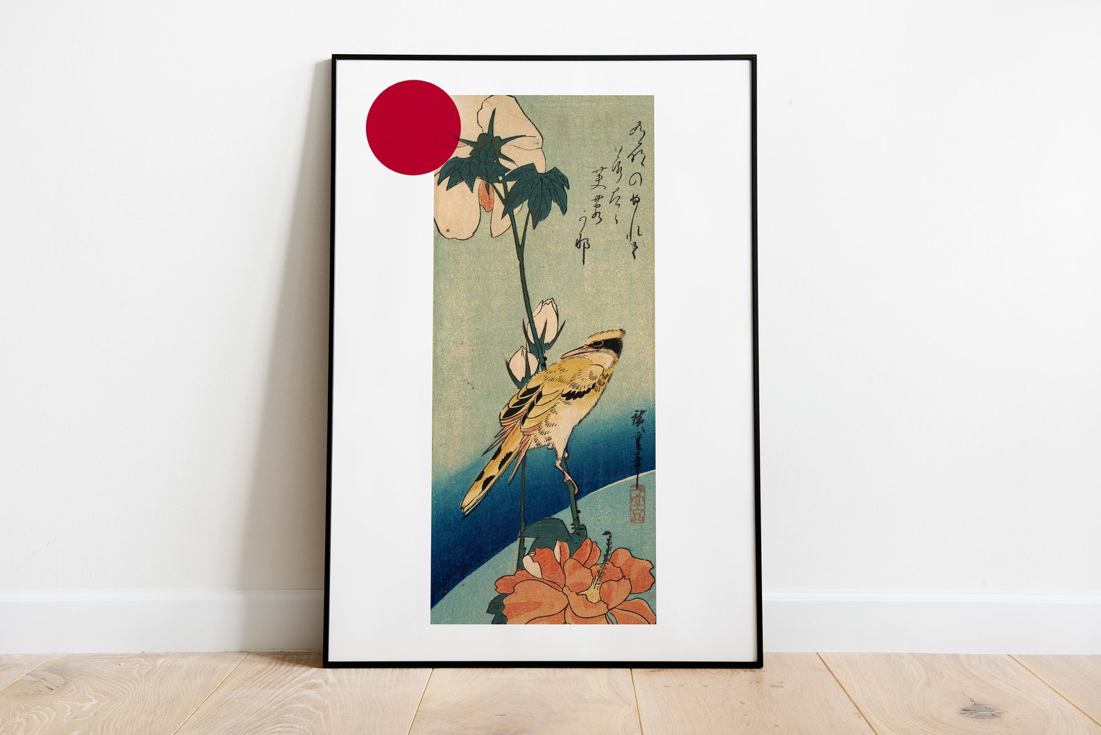 SET of 5 Birds of Japan 02 Original Japanese Paintings Asian Wall Art