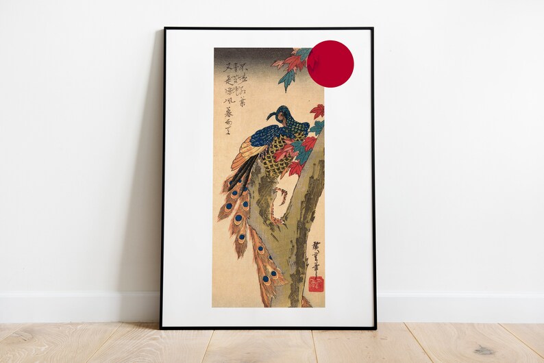 SET of 5 Birds of Japan 02 Original Japanese Paintings Asian Wall Art