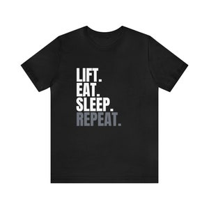 Lift Eat Sleep Repeat Jersey Short Sleeve Tee