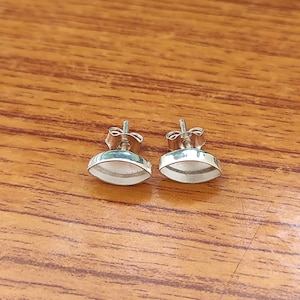 925 Sterling Silver Collet Marquise Plain Bezel Close Blank Stud Earring, Setting For Making Stud Earring 3x5 MM To 12x24 MM, DIY Jewelry