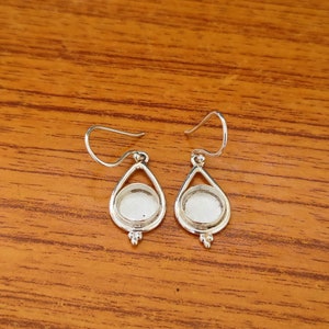 925 Sterling Silver New Arrival Collet Round Bezel Cup Close Blank Earring, Setting For Making Earring 3x3 To 40x40 MM, DIY Jewelry Supplies