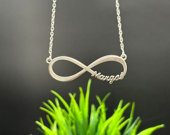 Personalized Name Necklace - Initial Necklace - Infinity Necklace - 925 Sterling Silver Custom Necklace - Gift For Her - Minimalist Jewelry