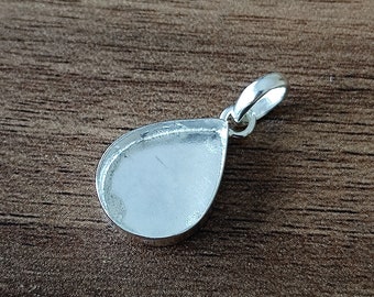 Solid 925 Sterling Silver Pear Pendant Bezel, DIY Jewelry Supplies (6x4 MM To 14x21 MM)