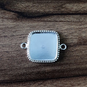 Solide 925 Sterling Silber Perlen Kissen Stecker, DIY Bezel Cup Einstellung (3 x 3 MM bis 40 x 40 MM)