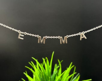 Personalized Name Necklace - Initial Necklace - Letter Necklace - 925 Sterling Silver Custom Necklace - Gift For Her - Minimalist Jewelry