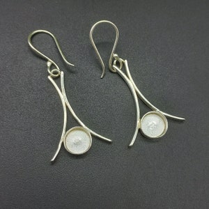 925 Sterling Silver New Design Collet Round Bezel Cup Close Blank Earring, Setting For Making Earring 3x3 To 40x40 MM, DIY Jewelry Supplies