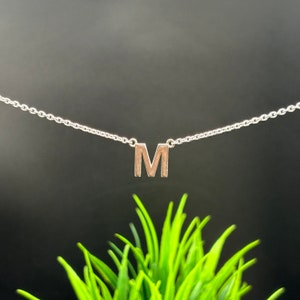 Personalisierte Namen Halskette - Anfang Halskette - Buchstabe Halskette - 925 Sterling Silber Benutzerdefinierte Halskette - Geschenk für Sie - Minimalist Schmuck