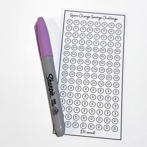 DIGITAL A6 Spare Change Savings Challenge - Etsy