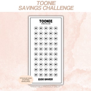 DIGITAL A6 Toonie Savings Challenge