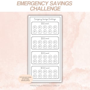 DIGITAL A6 Emergency Savings Challenge