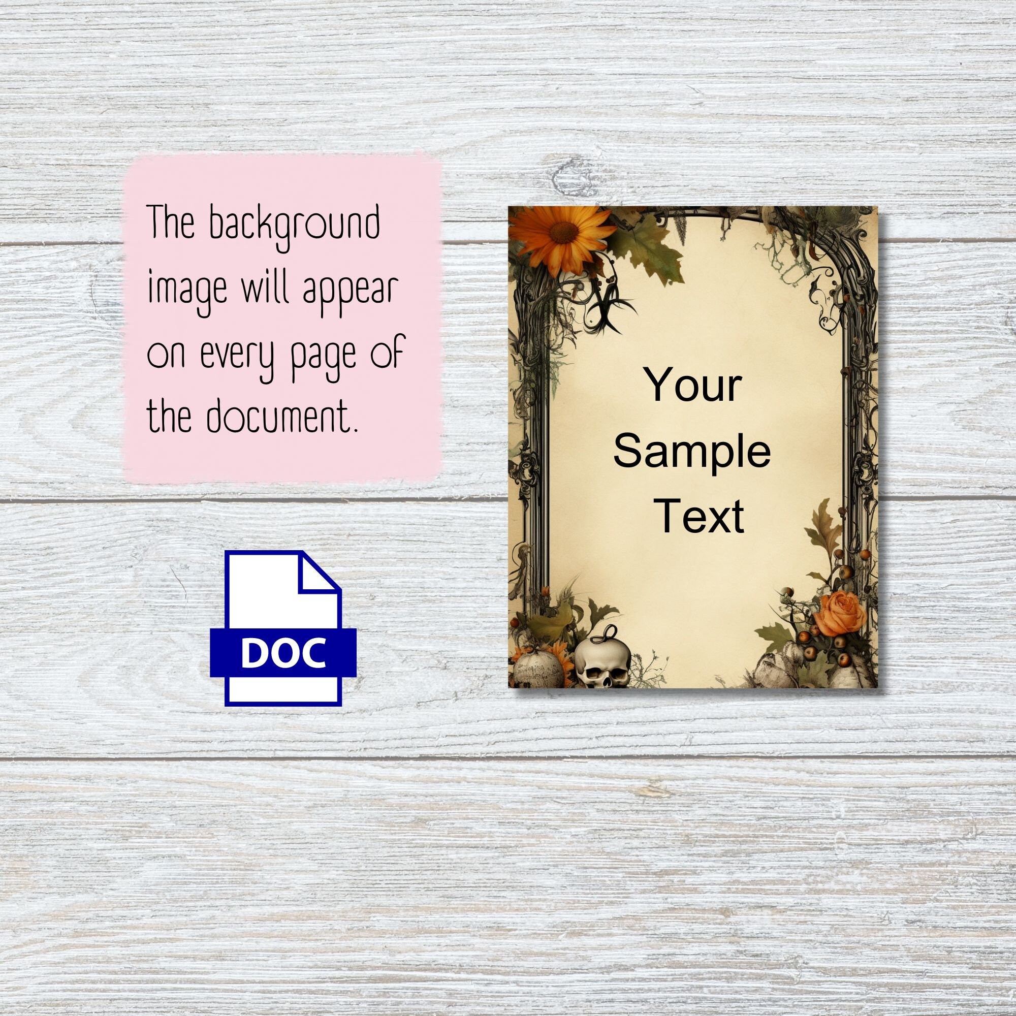 Image 7 for Free Halloween Templates For Word