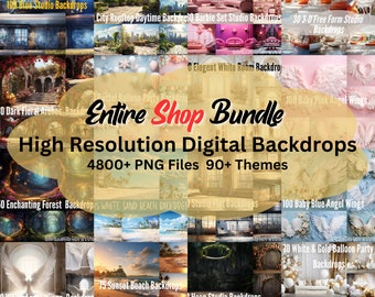 4800+ Digital Backdrops Mega Bundle: 90+ Themes Hi-Res PNG (Commercial License)