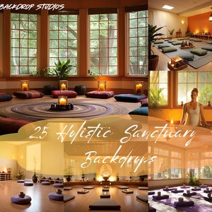Digital Backdrops for Fine Art Photography Composite Photoshop Holistic Sanctuary Canva Digital  Zoom Background Overlay Studio High Res PNG