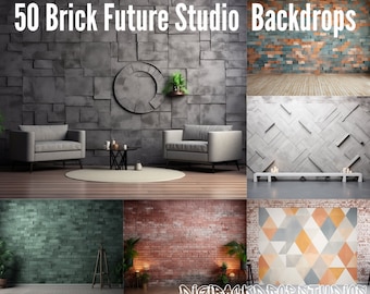 Rustic Brick Wall Backdrops: High-Resolution Studio Backgrounds (PNG/JPG)