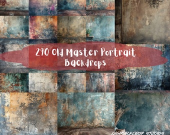 Old Master Portrait Backdrops: Fine Art Textures (290+ Digital Backgrounds)