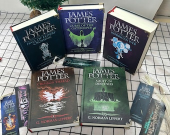James Potter Complete Series Books Vol 1 2 3 4 5 Hardcover Fantasy Gift Set by G Norman Lippert