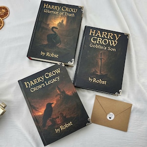 Harry Crow Series – 3 Book Set by Robst, Dark Fantasy Epic, Warrior of Truth, Goblin’s Son, Crow’s Legacy - Hardcover Harry Crow Combo3