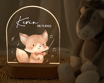 Cute baby acrylic night light, personalized night light, soft baby night light, charming night light for children, baby christening gift