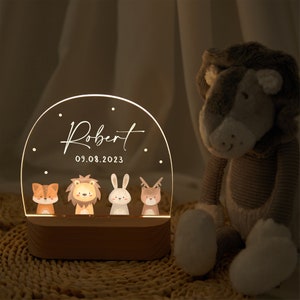 Nachtlicht Kinder, Baby Geschenk Geburt, Taufgeschenk, Baby Geschenk personalisiert, Ostergeschenk, Taufgeschenk, Geburtstagsgeschenk, Nachttischlampe Design 5