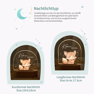 Niedliches Baby Acryl Nachtlicht, personalisiertes Nachtlicht, weiches Baby Nachtlicht, charmantes Nachtlicht für Kinder, Baby Taufgeschenk Bild 6