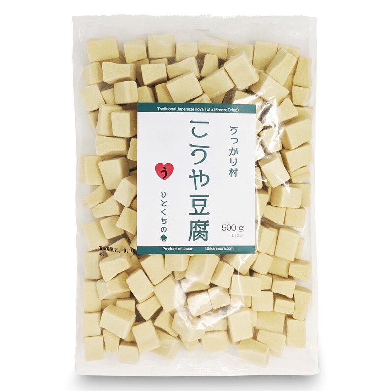 High Protein, Keto Friendly, Vegan, Freeze Dried Tofu 1.1lb Bag, Low