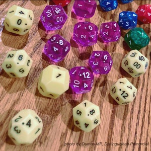 A Better Set of Polyhedral Dice for Your TTRPG! - Season 0 White HexaCube Dice