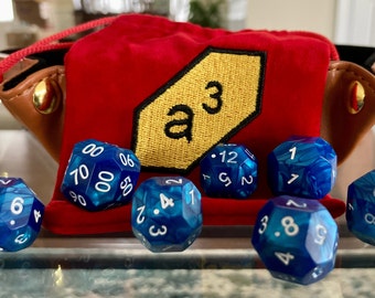 A Better Set of Polyhedral Dice for Your TTRPG! - Season 0 Blue HexaCube Dice