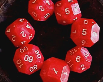 A Better Set of Polyhedral Dice for Your TTRPG! - Season 0 Red HexaCube Dice