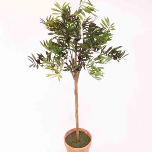 42 &quot;Olivenblatt Pflanze mit Oliven,Künstlicher Baum,Seidenbaum,Künstliche Seidenpflanze,künstlicher Baum Grün