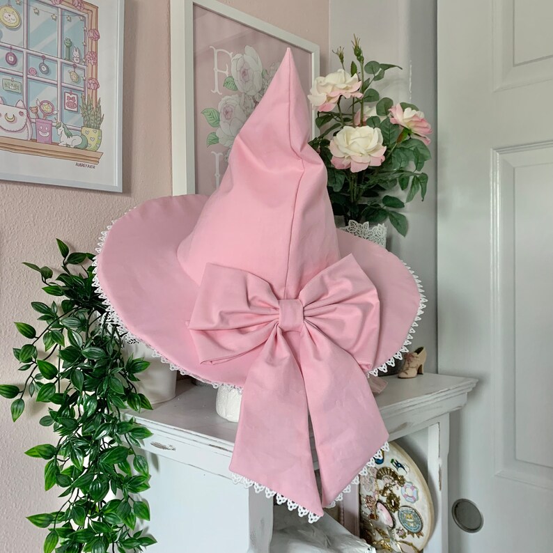 PINK Pastel Witch Hat Etsy