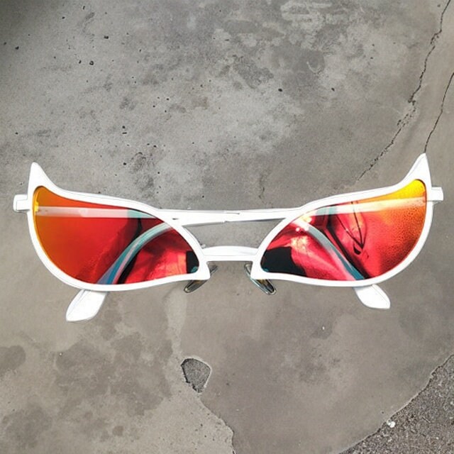 JIUMOZHI Doflamingo Sunglasses Cosplay Prop Cat Eye Sunglasses for Kids  Adult Fashion Party Accessories