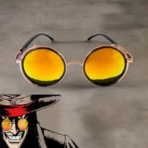 One Piece Donquixote Doflamingo Sunglasses Cosplay Glasses for Women Men  Prop