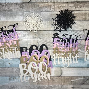 Pacchetto fustellato Parole di Halloween/Scrapbooking/Junk Journal/Card making/Papercraft