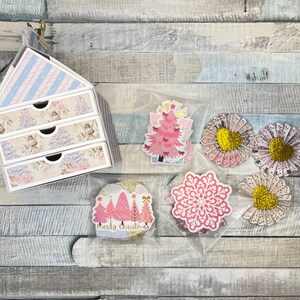 Karton na mleko z szufladami/ozdoby/cukierki kartkowe/nakładki na karty/dekoracje kart/ozdoby/scrapbooking