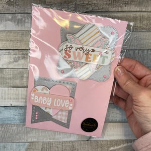 Confezione da 2 abbellimenti per bambina/caramelle di carte/toppers per carte/decorazioni per carte/abbellimenti/scrapbooking