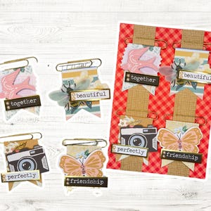 4 pezzi di fermagli per carta, decorazioni per gioielli in carta per fai da te – Decorazioni creative in carta e accessori per scrapbooking