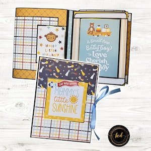 Álbum de recortes/álbum de fotos/carpeta para bebé niño