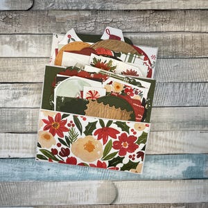 Kerst geladen zak/ongewenste dagboek/versieringen/efemera's/Papercraft/Tags/DIY/Scrapbook