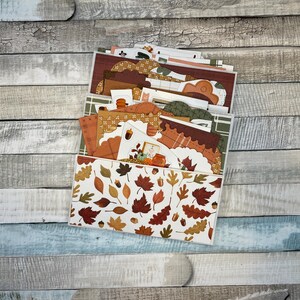 Poche chargée d’automne/Journal indésirable/Embellissements/Éphémères/Papercraft/Tags/DIY/Scrapbook